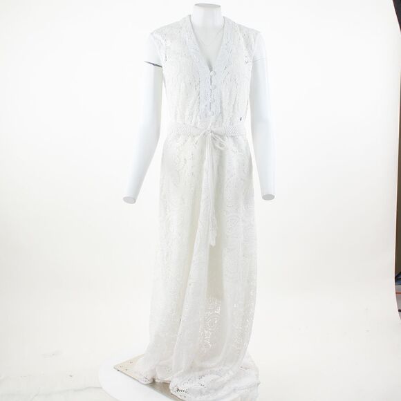 GUESS  Creta Lace Dress Pure White - Picture 2 of 5